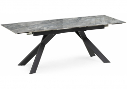 Керамический стол Хилбри 140(200)х80х76 оробико / черный